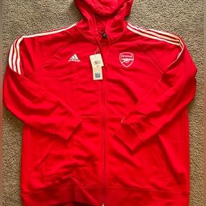 Men's adidas Arsenal DNA Full Zip Hoodie 22/23 - Size 2XL